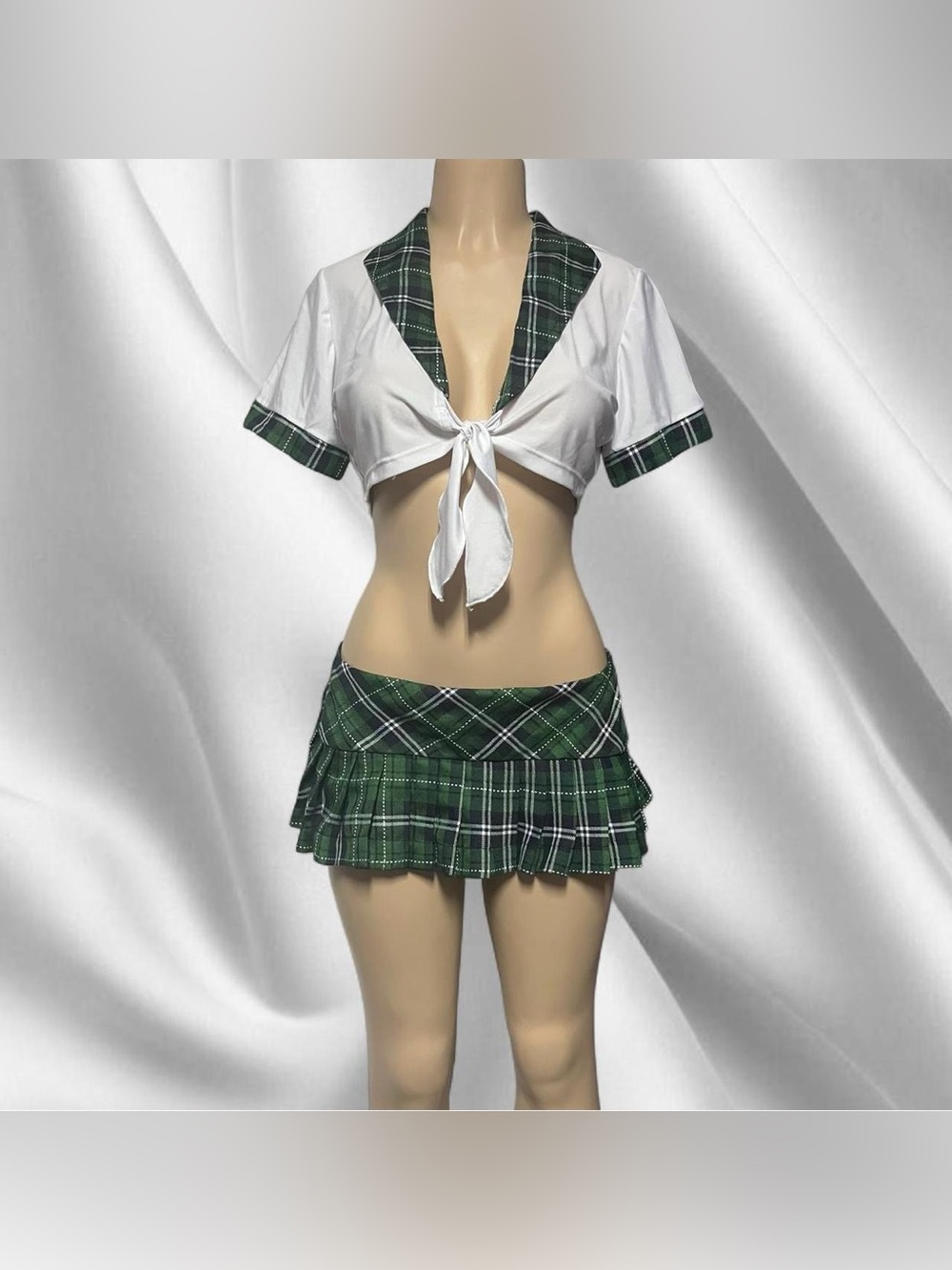 Y2K Green Sexy Uniform Costume